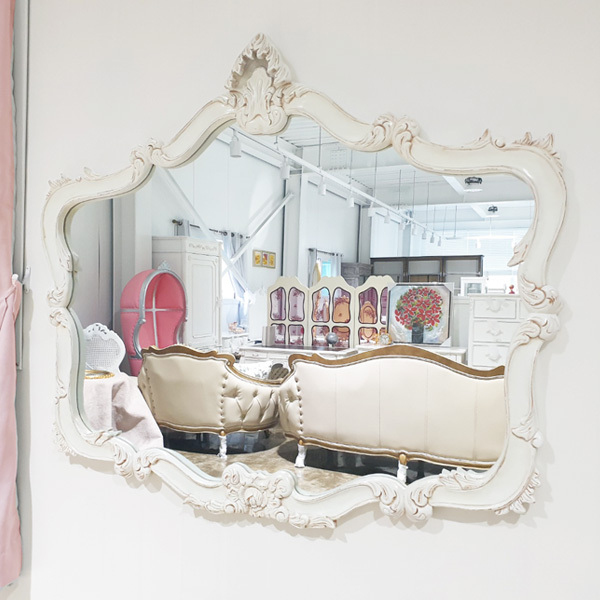 엔틱가구 아로아나 화이트빈티지 거울